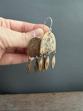 Load image into Gallery viewer, Brass Our Lady of Guadalupe Earrings
