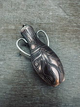 Load image into Gallery viewer, Amphora Pendant with etched hand drawing 4
