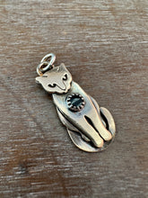 Load image into Gallery viewer, Bronze Kitty pet with Onyx
