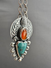 Load image into Gallery viewer, Leland Blue and Orange Kyanite Sacred Heart
