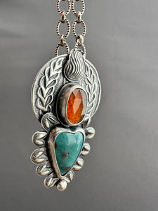 Leland Blue and Orange Kyanite Sacred Heart