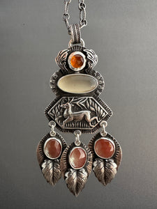 A Fall Celebration - deer pendant