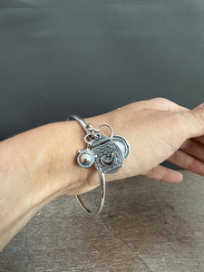 Sterling silver Jingle bangle