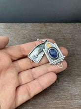 Load image into Gallery viewer, Tanzanite Locket with a Hidden Seahorse
