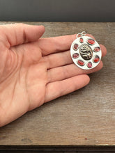 Load image into Gallery viewer, Bronze Water dragon with garnets and tourmaline
