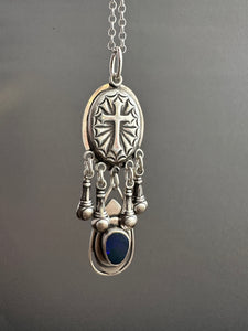 Opal Cross Medallion