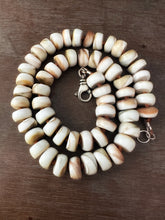 Load image into Gallery viewer, Shiva eye shell beads on hand knotted on silk.
