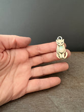 Load image into Gallery viewer, Bronze Kitty pet with Opal
