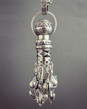 Load image into Gallery viewer, Handmade Bell and Birds Tassel with Vintage Swarovski Crystal
