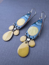 Load image into Gallery viewer, Yellow dot Enamel Earrings
