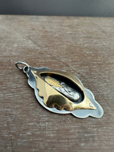 Load image into Gallery viewer, Silver and brass corn pendant
