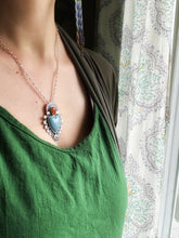 Load image into Gallery viewer, Leland Blue and Orange Kyanite Sacred Heart
