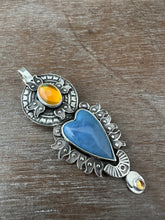 Load image into Gallery viewer, Leland Blue and Opal Sacred Heart
