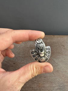 Sterling silver owl pendant/brooch