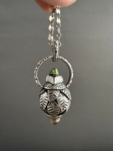 Load image into Gallery viewer, Vintage crystal and citrine dragon egg medallion
