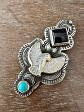 Load image into Gallery viewer, Mother of Pearl Bird Medallion
