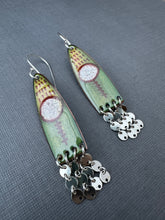Load image into Gallery viewer, Silver dot Enamel Earrings
