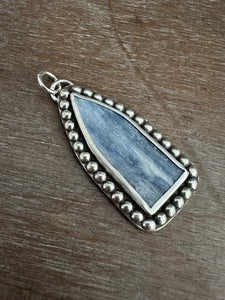 Large Kyanite cathedral window pendant