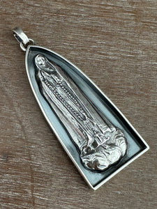 Our Lady of Fatima Sacred Heart shrine pendant