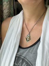Load image into Gallery viewer, Silver and brass corn pendant
