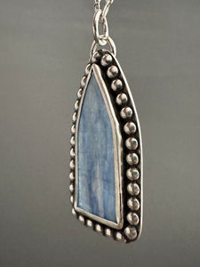 Large Kyanite cathedral window pendant