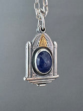 Load image into Gallery viewer, Tanzanite Locket with a Hidden Seahorse
