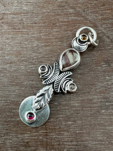 Load image into Gallery viewer, Andesine (red labradorite) pendant
