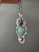 Load image into Gallery viewer, Leland Blue and Mystic Topaz Sacred Heart
