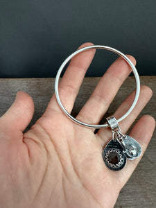 Sterling silver Jingle bangle