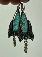 Load image into Gallery viewer, Apatite Earrings with Wings
