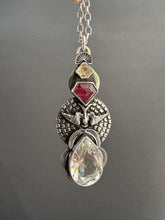 Load image into Gallery viewer, Rutilated quartz bird medallion
