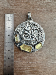 Dragon and crystal Medallion