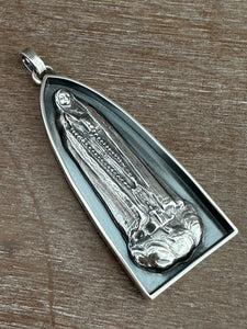 Our Lady of Fatima Sacred Heart shrine pendant