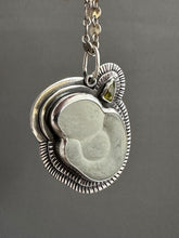 Load image into Gallery viewer, Fairy stone and vesuvianite crystal pendant
