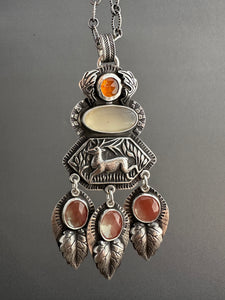 A Fall Celebration - deer pendant