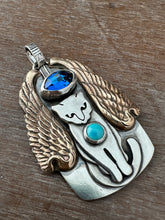 Load image into Gallery viewer, Silver cat with Angel Wings
