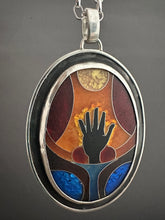 Load image into Gallery viewer, The Hand of the Maker 2, Coisonne Enamel Medallion
