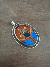 Load image into Gallery viewer, The Hand of the Maker, Coisonne Enamel Medallion
