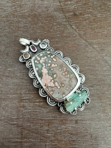 Ocean Jasper medallion