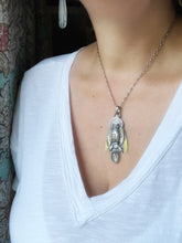 Load image into Gallery viewer, Helen the owl and a moonstone
