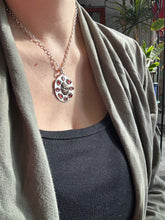 Load image into Gallery viewer, Bronze Water dragon with garnets and tourmaline
