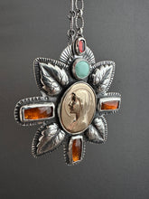 Load image into Gallery viewer, 14k Gold Our Lady of Lourdes with Gems

