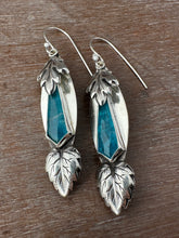 Load image into Gallery viewer, Apatite Earrings with Leaves
