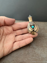 Load image into Gallery viewer, Winged Vessel with turquoise
