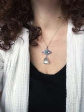 Load image into Gallery viewer, Candy Cane With handmade bell Pendant
