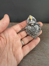 Load image into Gallery viewer, Elaborate Sacred Heart pendant
