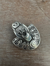 Load image into Gallery viewer, Sterling silver owl pendant/brooch
