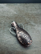 Load image into Gallery viewer, Amphora Pendant with etched hand drawing 3
