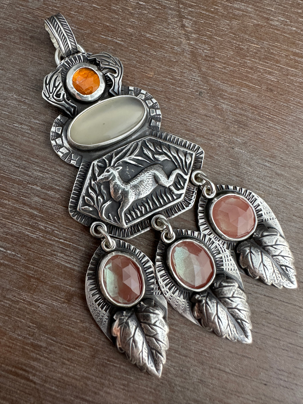 A Fall Celebration - deer pendant