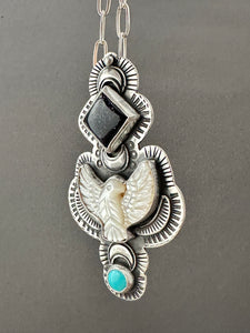 Mother of Pearl Bird Medallion